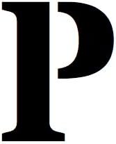 18x24 Large Letter Stencil from 4 Ply Mat Board-Stardos Font-Letter P