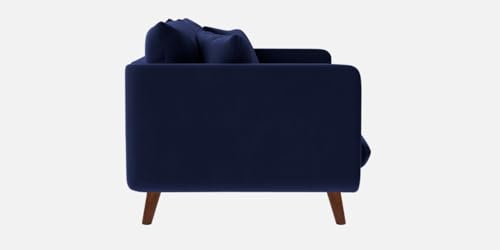 Image of Rejol Velvet 2-Seater Sofa Luxurious Comfort for Living Rooms and Offices (Navy Blue, 2 Seater)