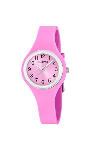 Montre femme Calypso Trendy rose : confort optimal en caoutchouc K5877/2