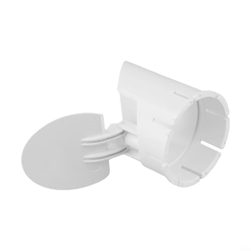 Tapa de desagüe para piso de PVC con válvula automática antiolor para tubería de drenaje de 50-160 mm, tapa de desplazamiento rápido para baño, balcón, jardín y exterior, color blanco (50 mm) miniatura 5