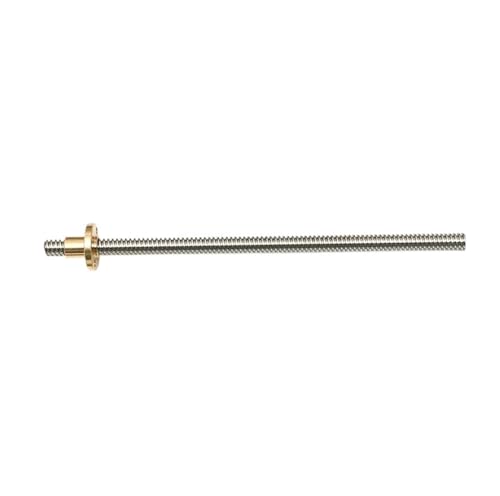 Metal Ball Screw nut T8 Lead Screw Trapezoidal Rod Lead 14mm Length 100mm-1000mm with Copper Nut(100mm)