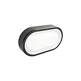 sovil & livos Lampada Plafoniera 8,5W A Led Smd Ovale Piccola Colore Grigio Grafite Per Esterno Linea Loft Sovil