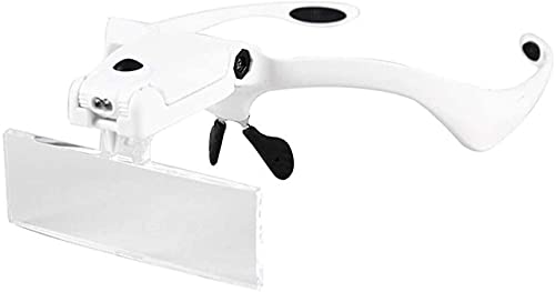 Loupes éclairées à montage sur la tête pour réparation de montres et artisanat