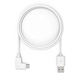 Compulocks 6ft Charge & Data USB-C to USB-C 90-Degree Cable Right Angle White