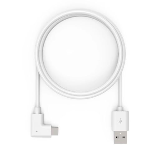 Compulocks 6ft Charge & Data USB-C to USB-C 90-Degree Cable Right Angle White