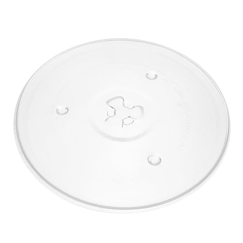 Mikinona Microwave Glass Turntable Tray Replacement Oven Cooking Plate Compatible with Multiple Brands Easy to Install and Use for Long Term Use for Better Cooking Experience