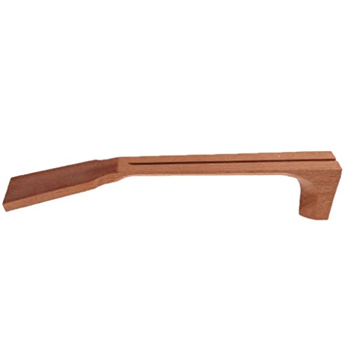 未完成のマホガニーアコースティックギターネック| 81.3 cm ギター交換用DIYパーツ 弦楽器修理用 | 絶妙な職人技 | 滑らかな表面 | 簡単なギターネック交換