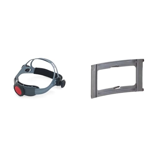 Image of JACKSON SAFETY 370 Replacement Headgear Part - Welding Helmet Accessories - Adjustable - Black/Grey - 20696 & Honeywell Fibre-Metal by 9101-H5 Retaining Spring for 2 X 4.25 Firm Helmets