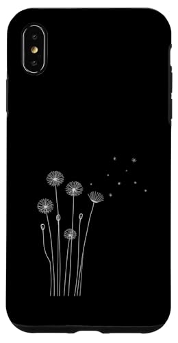 Minimalist Dandelion Line Art Nature Design �X�}�z�P�[�X iPhone XS Max �p