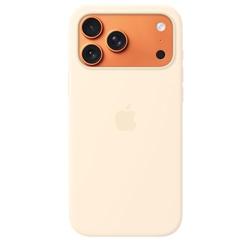 Image of Apple iPhone 17 Pro Max Silicone Case with MagSafe and Camera Control: Lightweight Phone Case, Wireless Charging Compatible, Smooth Matte Finish; Vanilla 