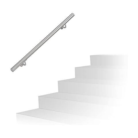 Relaxdays 100 cm Brushed Stainless Steel Handrail Cover