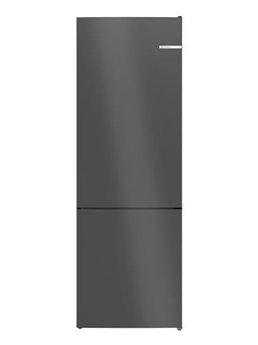 Bosch KGN49OCAF, Serie 4, XXL Kühl-Gefrier-Kombination Freistehend, 203 x 70 cm, 311 L Kühlen & 129 L Gefrieren, Green Collection, Total No Frost, Extra leise, VtaFresh XXL, Perfect Fit, Anthrazit