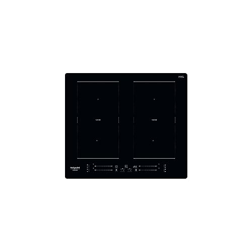 Hotpoint - HS5160CNE Plaque Induction 4 Foyers - Technologie Flexi Zone, Commandes Sensitives, Sécurité Enfant, Puissance 18+Booster - H 5,4 x L 59 x P 51 cm - 7200W