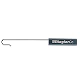 AnglerCo Core Series Medium Fish Dehooker, 10.5-inch Straight Handle, Stainless Steel Hook Remover