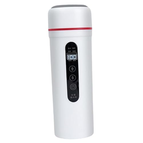 Tetera eléctrica portable 0.4L diseño acero blanco