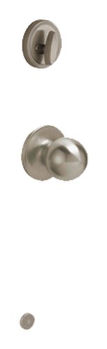 Dexter by Schlage JH59CNA620 Corona Knob Interior Handleset, Antique Pewter
