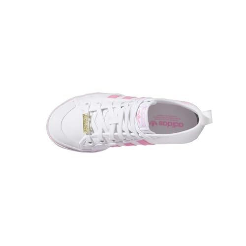 adidas Kids Girls Nizza High Platform Lace Up Sneakers Shoes Casual - White - Size 5.5 M4