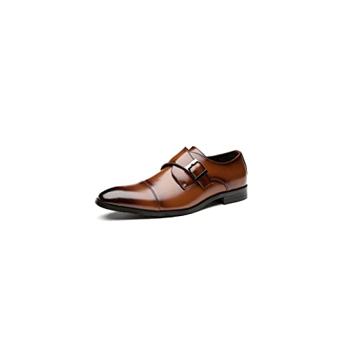 Zapatos de vestir para hombre de cuero Oxford planos para oficina y boda