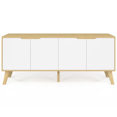 Buffet bas scandinave 140 cm F - vue 4