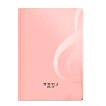 Capa do livro Cantor Cristão de bolso com Letra Brochura Candy Rosa