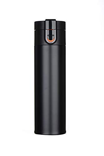MUXIN Ligero Acero Inoxidable Taza Inteligente Taza Regalo 400Ml Negro Cover