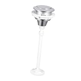 MagiDeal Repuestos para botón de descarga de inodoro, universal, redondo, de 38 mm, botón de un solo pulsador para tanque de inodoro, fácil de instalar para, Plata