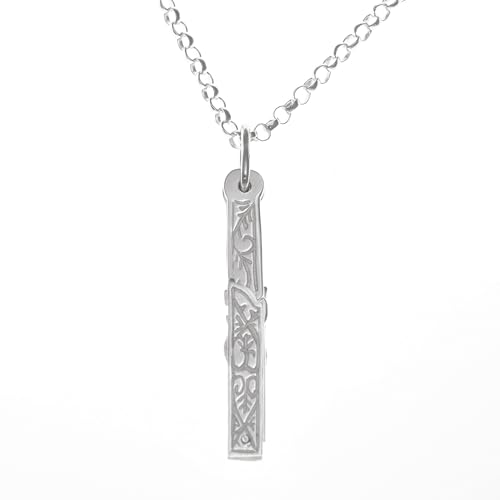 Collier franc-maçon argent 925 pendentif pliable et chaîne de 50.8 cm - 2