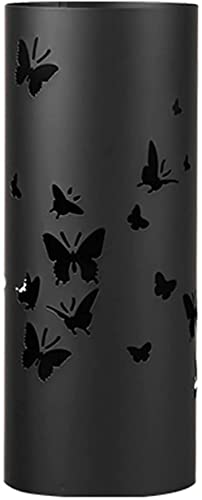 Porte-parapluies rond en fer forgé noir pour parapluies longs et courts - 2