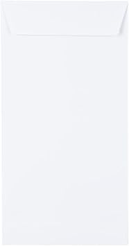 LUXPaper Open End Envelopes | Peel & Press | 6 x 11 1/2 | White | 70lb. Text | 50 Qty