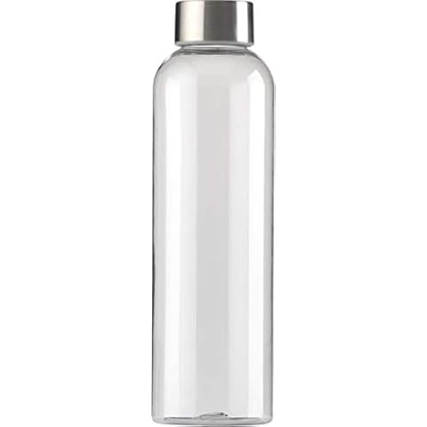 eBuyGB BPA Free Tritan Plastic Reusable Leakproof Eco-friendly Travel Sports Fitness Gym Water Bottle, 650ml, Clear Cover