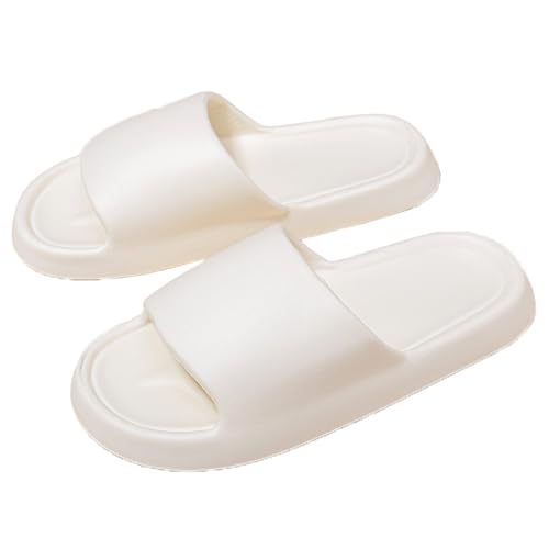 Pillow Slippers for Women and Men, House Cloud Slides Shower Sandals, Cushioned Thick Soft Sole Quick Dry Home Shoes