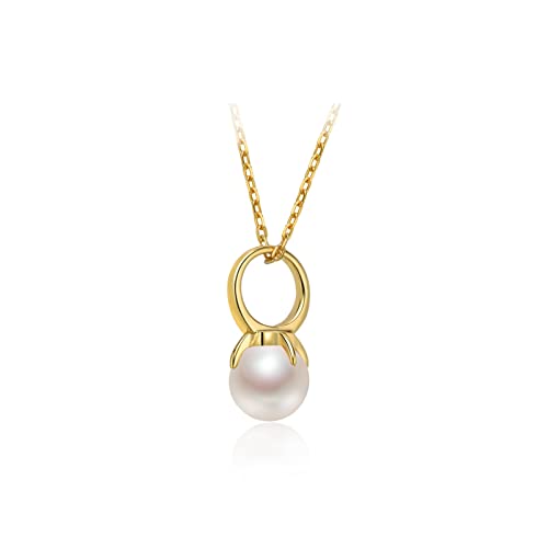 Collier S925 avec pendentif perle d'eau douce, le cadeau idéal pour femme