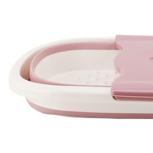 Bañera Plegable para Pies de Plástico Rosa miniatura 6