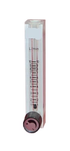Débitmètre d'air 1-10LPM avec valve pour ajuster le débit de gaz