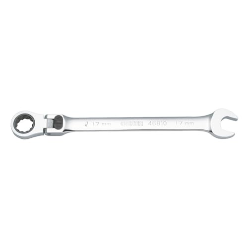 SATA ST46810ST Lot de 6 clés mixtes à cliquet flexibles XL 17 mm, 254 mm, ST46810ST (clés polygonales à cliquet)