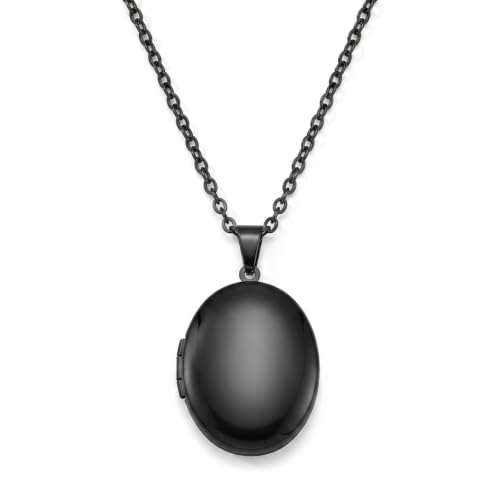 Collier avec médaillon en forme de cœur PHOCKSIN en argent pour filles, médaillons en argent pour femmes en cadeau d'anniversaire avec texte gravé, médaillon photo pouvant contenir des images, Acier