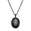 03.oval black glossy