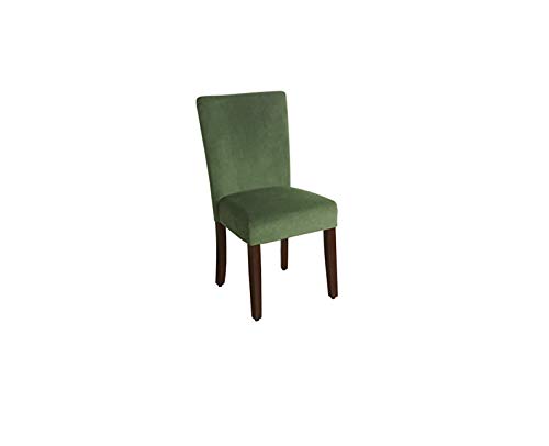 Homepop Parsons Classic Upholstered Accent Dining Chair, Set Of 2, Dark Green Velvet #TOP4