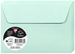 Clairefontaine - Ref 5586C - Pollen Adhesive Envelopes (Pack of 20) - C6 Sized, 120gsm Paper, Printer-Compatible, Acid Free, Adhesive Strip for Easy Seal - Intensive Red