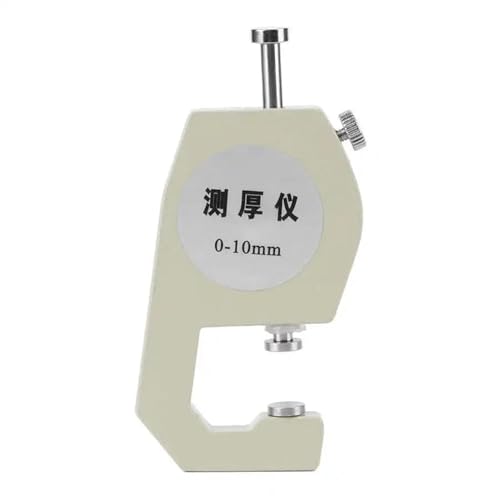 Medidor de grosor portátil 0-10 mm aluminio plata miniatura 1