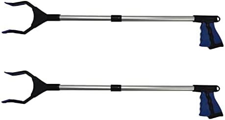 Straame Garden | Litter Picker Grab & Grip Reaching Litter Rubbish Pick Up Tool | Leaf Grabber Stick | Multiuse Grabber Light Items (Standard Pick Up Tool Pack of 8)