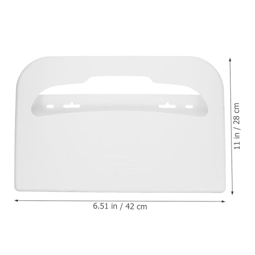 Asientos de plástico dispensador de fundas de inodoro minimalista blanco 3