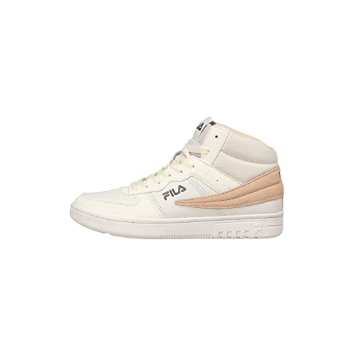 FILA Damen Noclaf Mid Wmn Sneaker, White-Vanilla Cream, 42 EU Schmal
