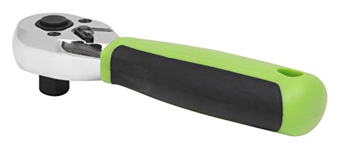 Sealey Siegen Ratchet Wrench 3/8" Sq Drive Stubby - Flip Reverse - S01259, Chrome
