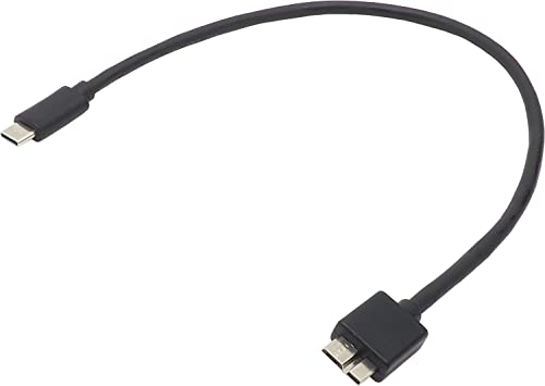 I[fBIt@ USBP[u microUSB B^Cv - C^Cv USB3.0 5GbpsΉ EgubNƃ|[^uSSD̐ڑȂ ubN 30cm