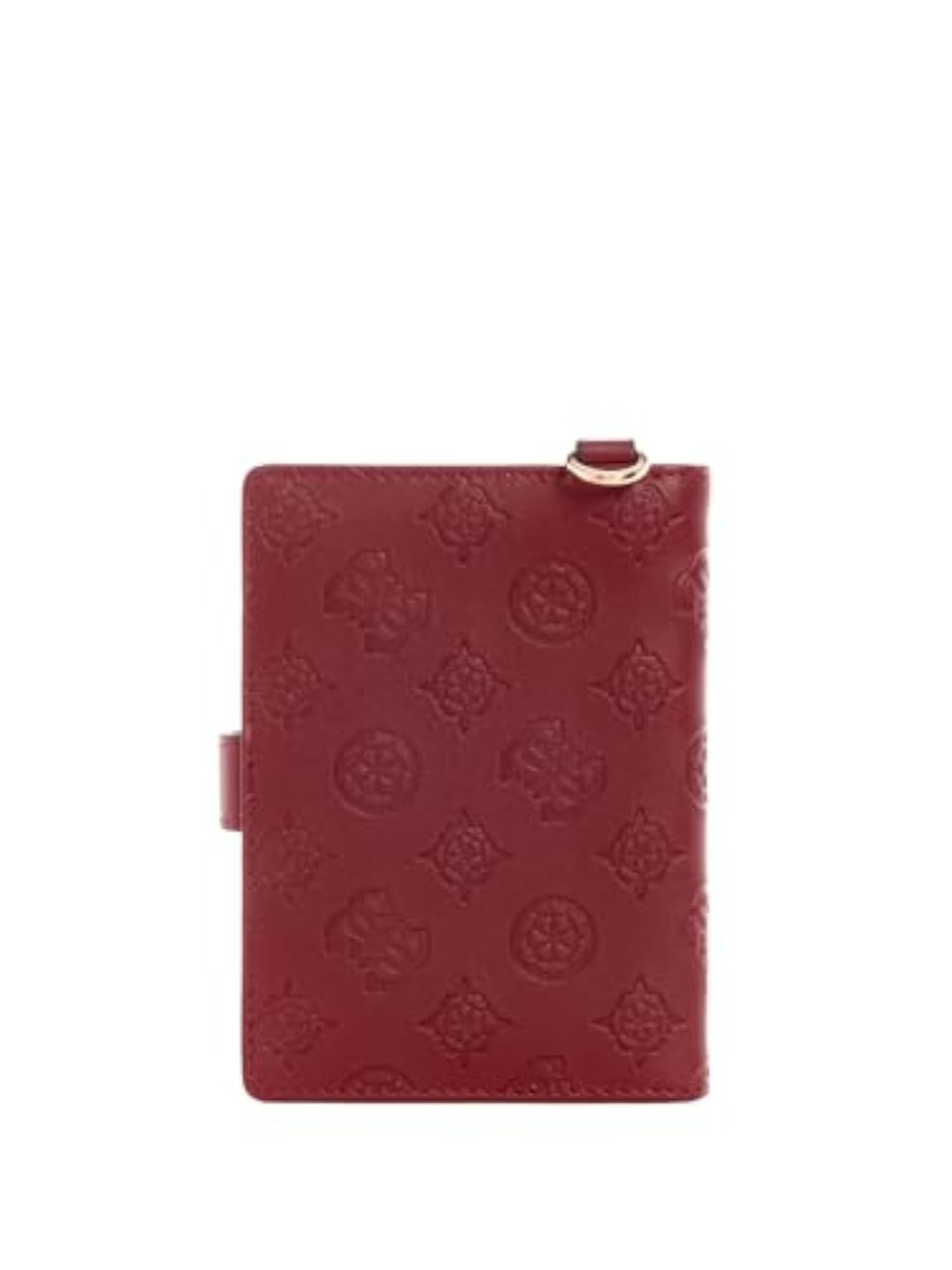 Claret Printed Wilder Passport Case With Luggage Tag