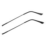 ZWCSHUU Patillas de Gafas Kit de reparación gafas con patillas y doble dentadura for(Black)