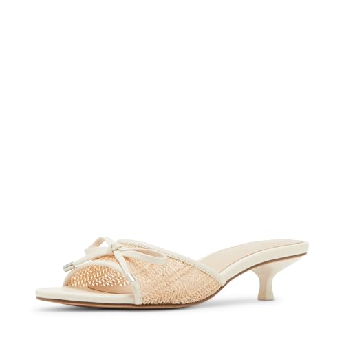 Madden Girl Women's Vall Kitten Heel Sandal, Light Natural, 10