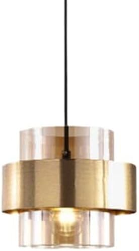Abat-Jour de Lampe à Suspension en Verre E27 et Métal Américain pour Plafond