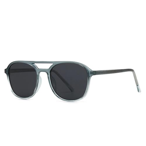 Lunettes de soleil UV400 homme femme tendance rétro double pont verres de luxe
